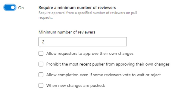 a. Require a minimum number of reviewers